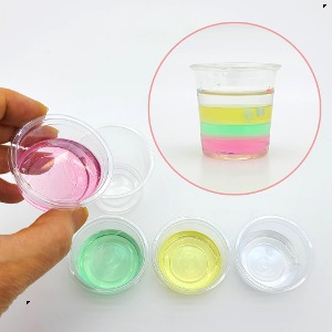 [유비네3551] 액체 비중 실험 (액체 분리탑) (5인용)  /극성분자 밀도차이 학습